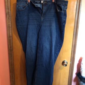 Barely worn Penningtons wide leg jeans Womens plus size 24